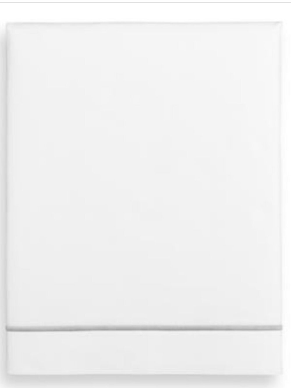 Hotel Collection Italian Percale 100% Cotton Flat Sheet, Ful, Silver